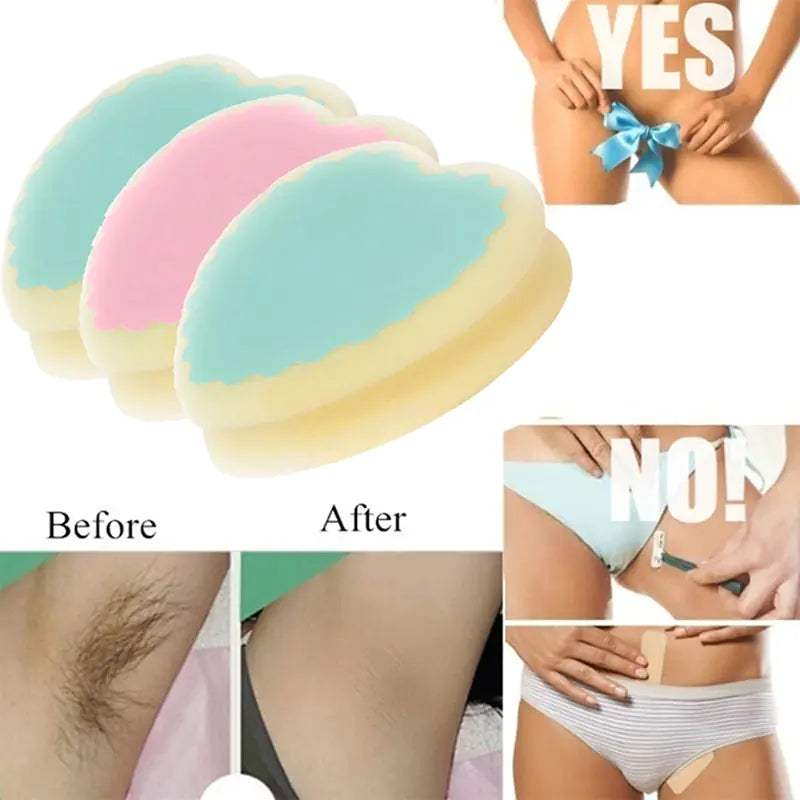 Painless Reusable Hair Removal Sponge for Face & Body